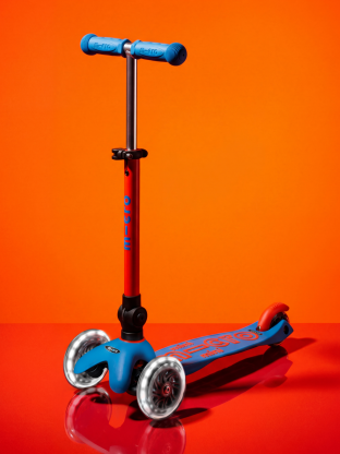 Trottinette 3 roues Mini Micro Deluxe Neon LED Flashing Red