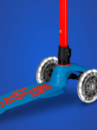 Trottinette 3 roues Mini Micro Deluxe Neon LED Flashing Red