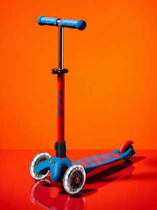 Trottinette 3 roues Mini Micro Deluxe Neon LED Flashing Red