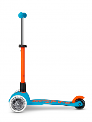 Trottinette 3 roues Mini Micro Deluxe Neon LED Sunset Orange