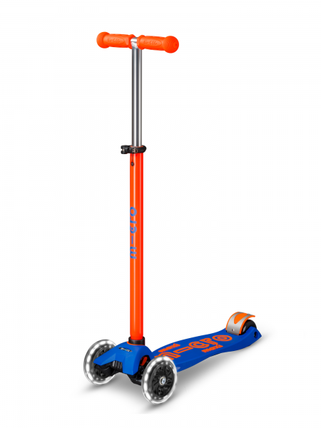Trottinette enfant Maxi Micro Deluxe Néon Orange LED