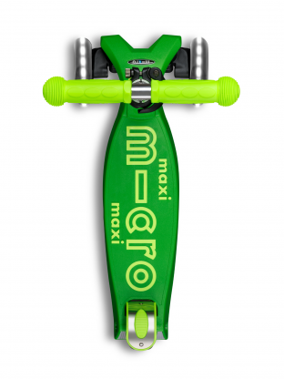 Trottinette enfant Maxi Micro Deluxe Néon Vert LED