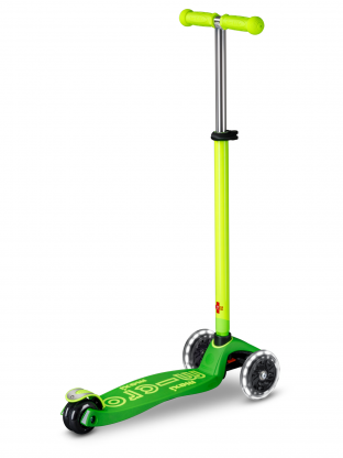 Trottinette enfant Maxi Micro Deluxe Néon Vert LED