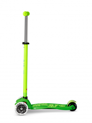 Trottinette enfant Maxi Micro Deluxe Néon Vert LED