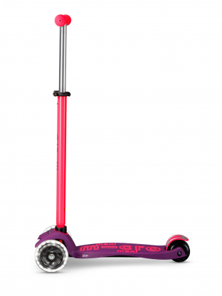 Trottinette enfant Maxi Micro Deluxe Néon Rose LED