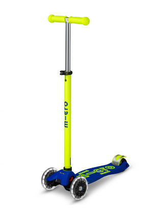 Trottinette enfant Maxi Micro Deluxe Néon Jaune Canari LED