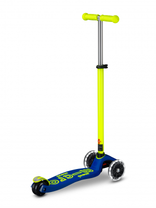 Trottinette enfant Maxi Micro Deluxe Néon Jaune Canari LED