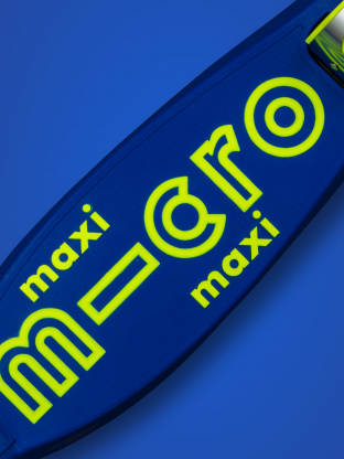 Trottinette enfant Maxi Micro Deluxe Néon Jaune Canari LED