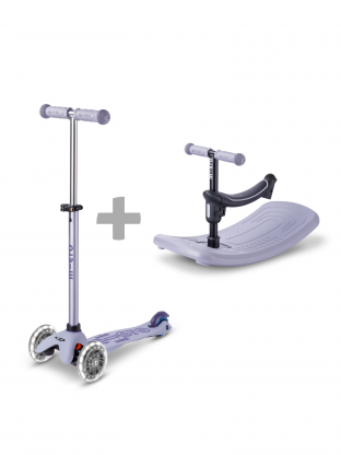 Trottinette Mini Micro Deluxe Rock & Go Lavande LED