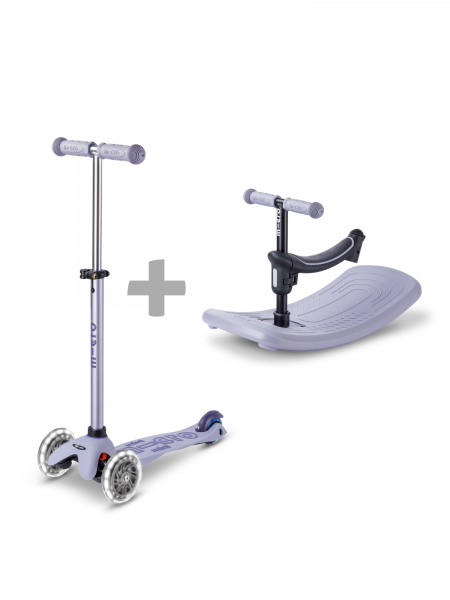 Trottinette Mini Micro Deluxe Rock & Go Lavande LED