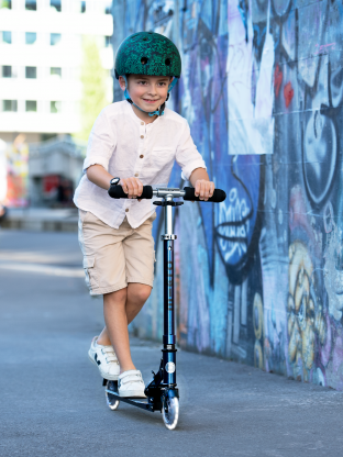 Trottinette enfant Micro Sprite Pearl Green Purple LED - Presque Parfaits