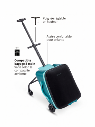 Valise porteur Micro Luggage Eazy Vert Forêt