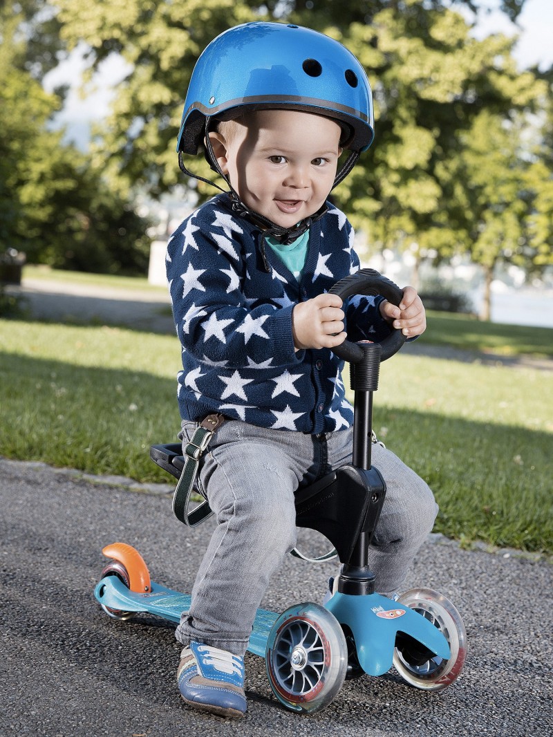Mini Micro 3en1 La Trottinette Evolutive Avec Une Barre De Poussee