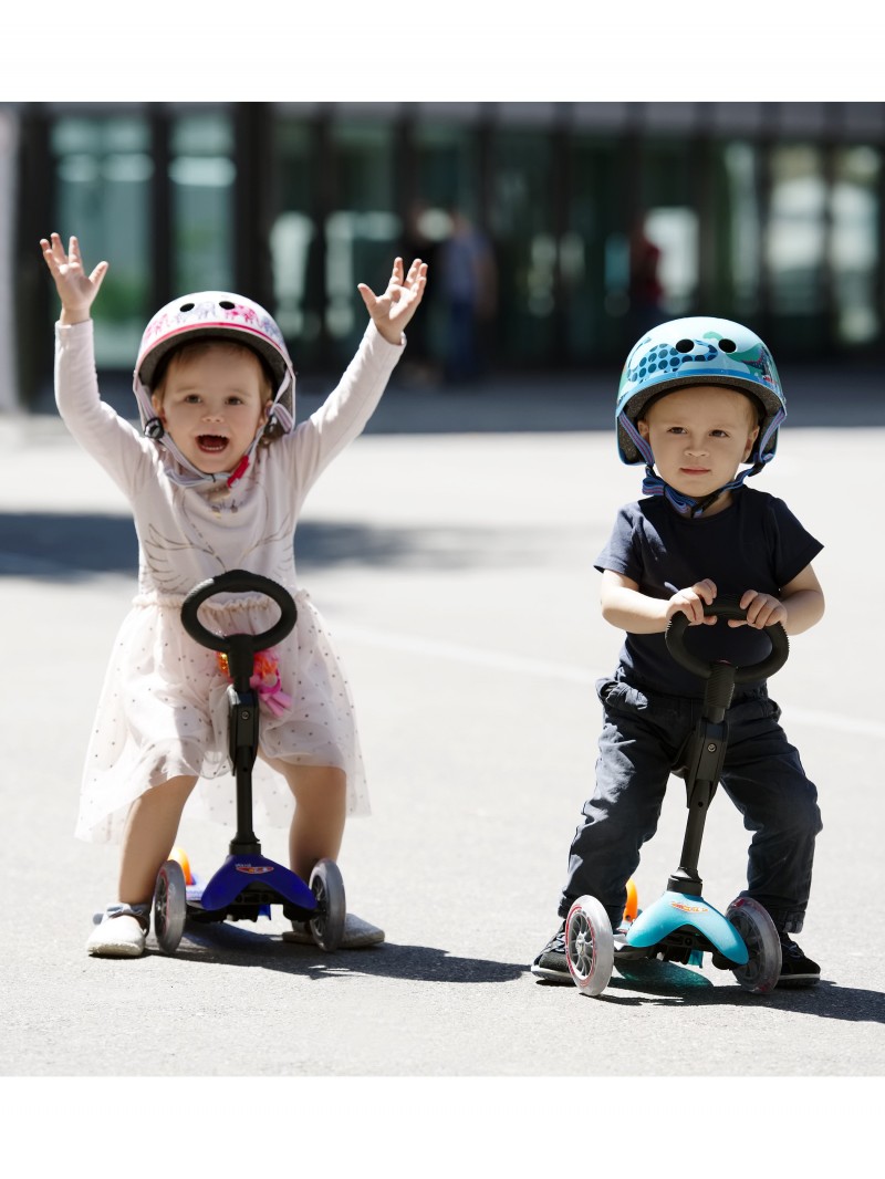 Mini Micro 3en1 La Trottinette Evolutive Avec Une Barre De Poussee