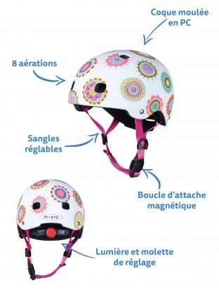 Casque Pois Fluo