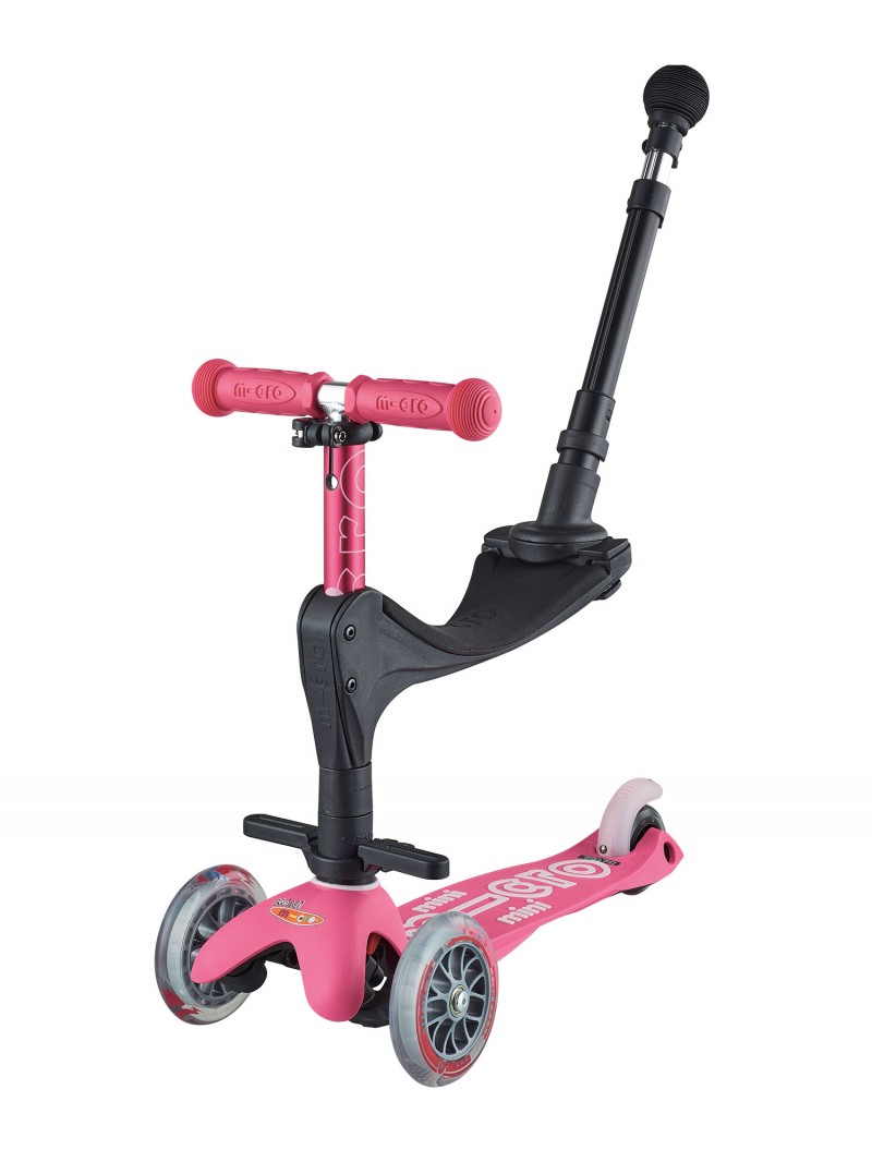 Trottinette 3 roues évolutive Mini Micro 3-en-1 Push Rose Micro