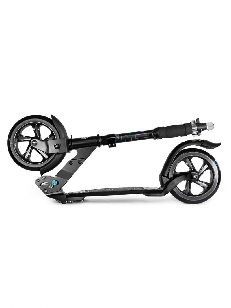 Micro Trottinette Noir Adulte Grande Roue Trottinette avec Un Disque De  Frein À Main, Double Pliant Suspension Commuter Scooter Réglable en  Hauteur, Prise en Charge 150kg (330lbs) (Color : Black) : 