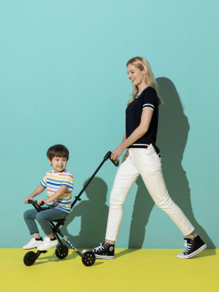 GRASPELLKIDS-Trottinette pour enfants, bagage à main, assis sur le