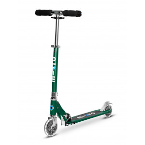 Trottinette enfant Micro Sprite Vert Sapin roues LED - Micro Mobility