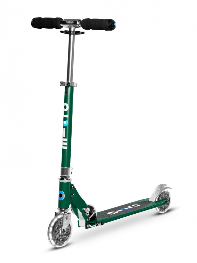 Trottinette enfant Micro Sprite Vert Sapin roues LED - Micro Mobility