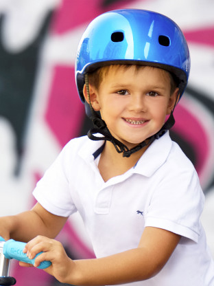 Casque de velo fille Licorne avec LED (46/50 cm) Micro - Dröm