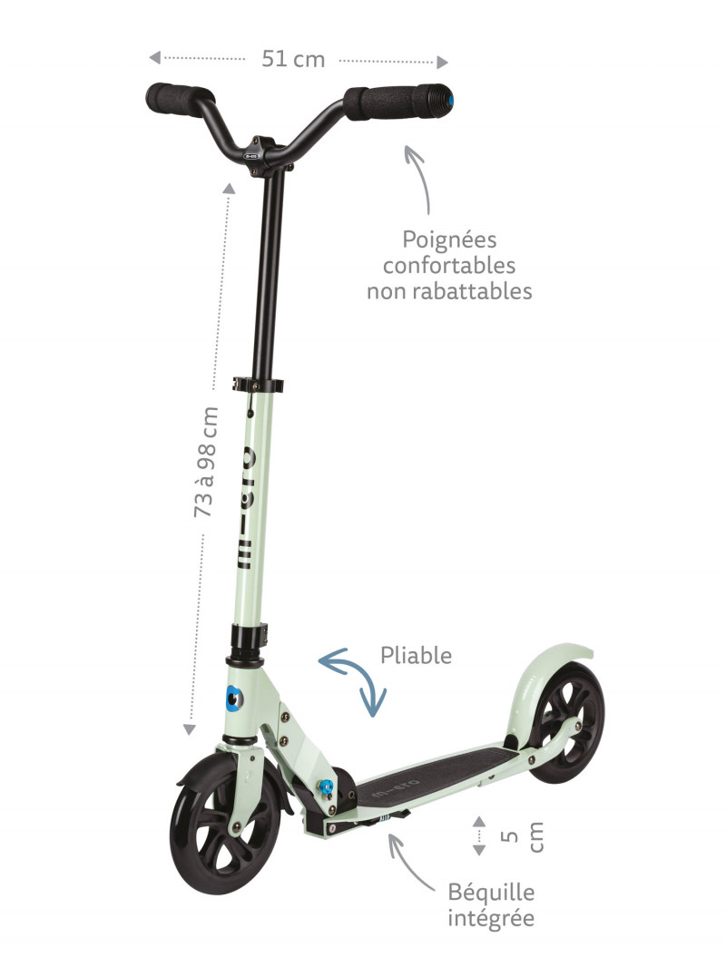 Trottinette adulte Micro Speed Deluxe - Micro Mobility