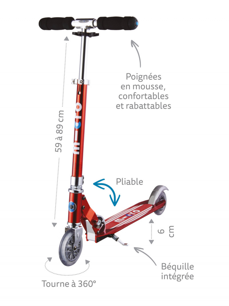 Trottinette pour enfants à partir de 3 ans