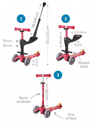 Mini Micro 3en1 Deluxe Plus