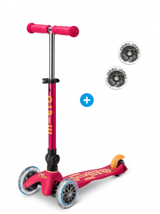 Trottinette 3 roues Mini Micro Deluxe Rubis Pliable