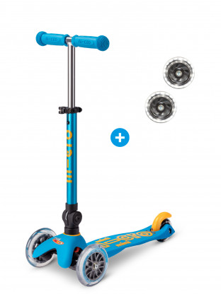 Trottinette Mini Micro Deluxe pliable Bleu Océan pliable