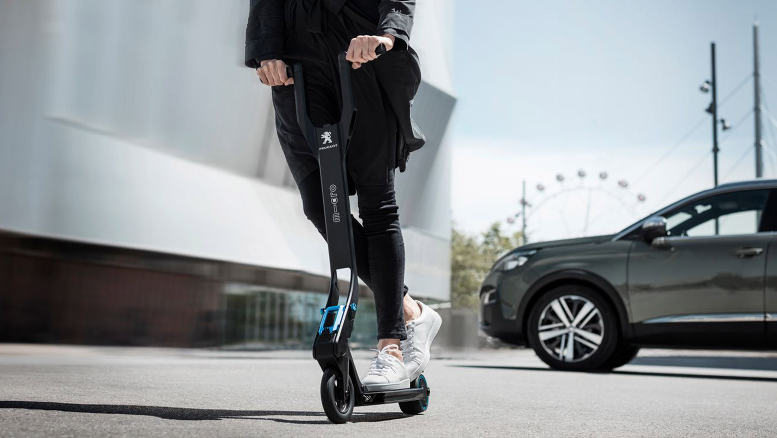 Image trottinette Micro E-Kick en colloboration avec Peugeot 