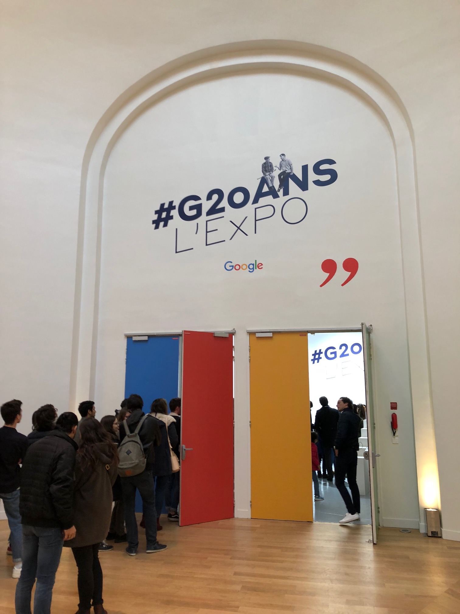 Exposition pour les 20 ans de Google 