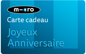 
			                        				Carte cadeau Anniversaire
