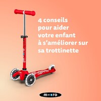 4 CONSEILS POUR AIDER VOTRE ENFANT À S'AMÉLIORER SUR SA TROTTINETTE 💡🧒La trottinette, bien plus qu'un loisir, elle permet de développer la coordination et l’équilibre de votre enfant. 💙Cependant, les enfants en bas âge peuvent avoir besoin d’un peu d’aide pour s’améliorer et se sentir plus en confiance sur leur trottinette.✅ On vous donne 4 conseils pour aider votre enfant en bas âge à s’améliorer sur sa trottinette ! 🛴👉 Pour en savoir plus, découvrez sur notre article les 